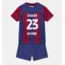 Günstige Barcelona Jules Kounde #23 Babykleidung Heim Fussballtrikot Kinder 2023-24 Kurzarm (+ kurze hosen)